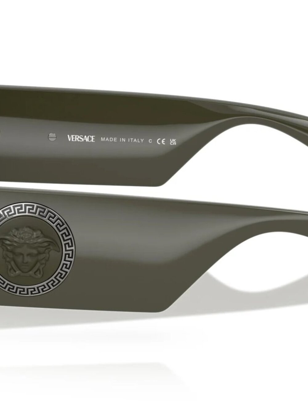 NEW VERSACE VE4474 549173 DARK OLIVE DARK BROWN UNISEX SUNGLASSES - Picture 5 of 6
